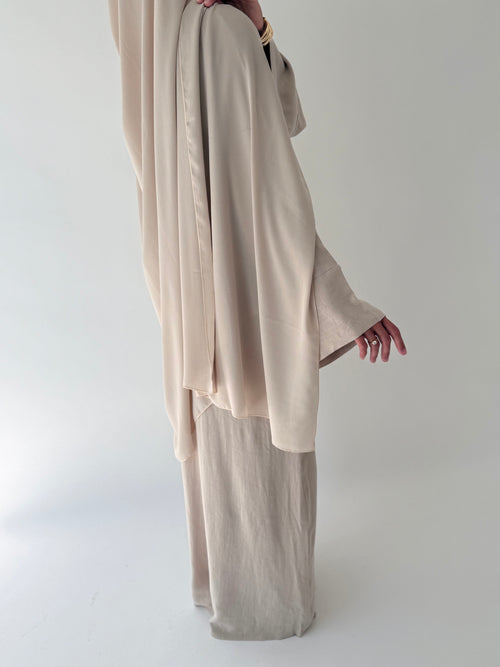 Large Chiffon hijaab: Beige