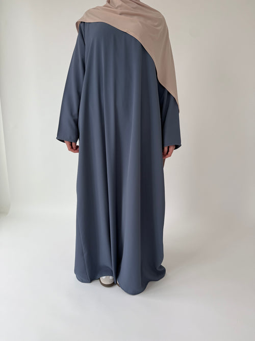Steel Blue narrow sleeve abayah