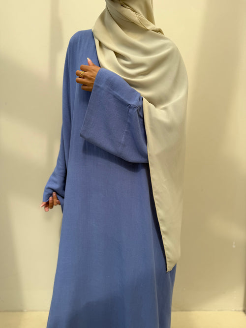 Blue Linen abayah