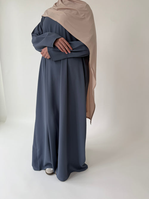 Steel Blue narrow sleeve abayah
