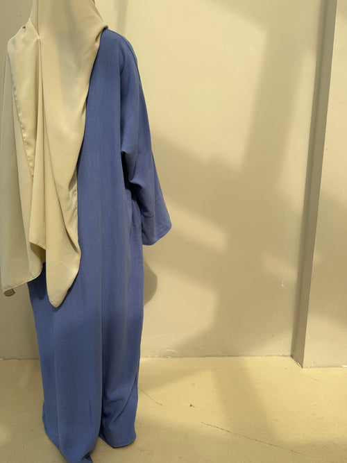 Blue Linen abayah