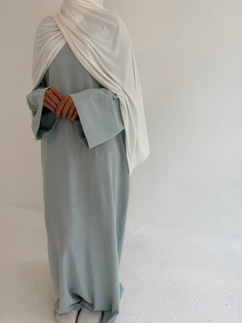 Blue Linen abayah