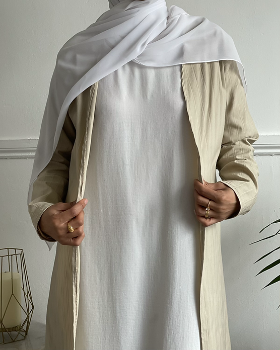 Fitted Trench abayah
