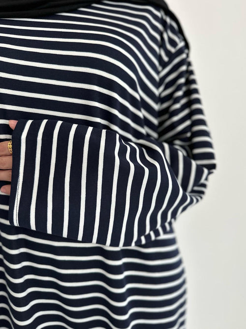 Beach blue stripe Dress