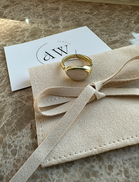 Gold Marble Ring