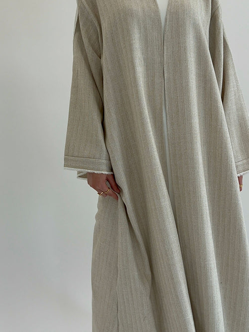 Fringed open abayah
