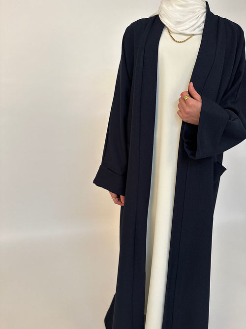 Navy Winter Abayah