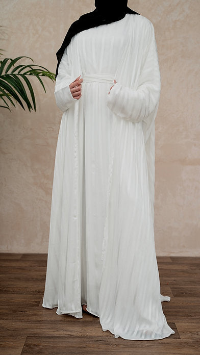 White Kimono open abayah