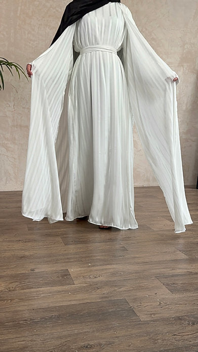 White Kimono open abayah