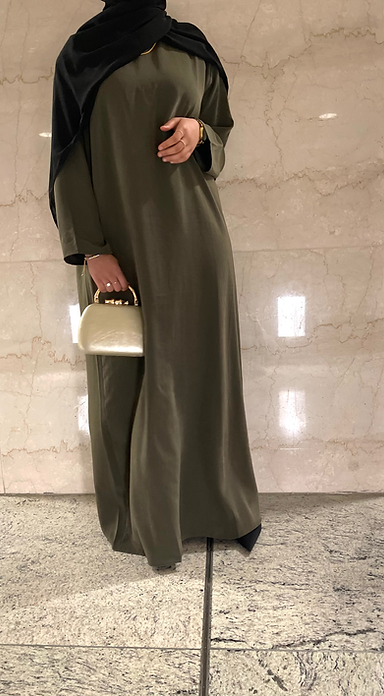 Khaki blossom dress