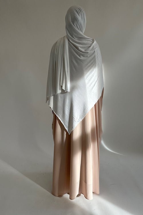Beige butterfly abayah