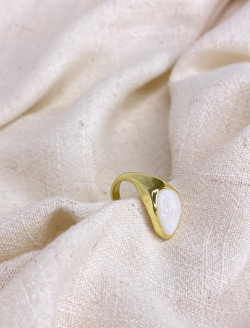 Gold Marble Ring