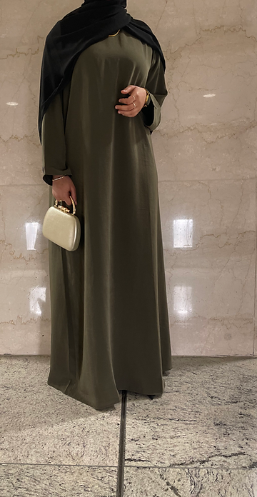 Khaki blossom dress