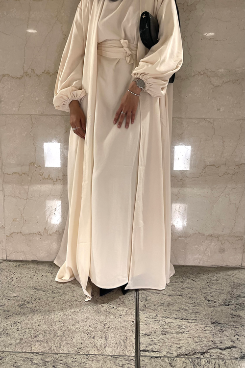 Pearl blossom open abayah