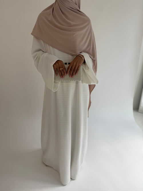 Ivory Ribbed Dress