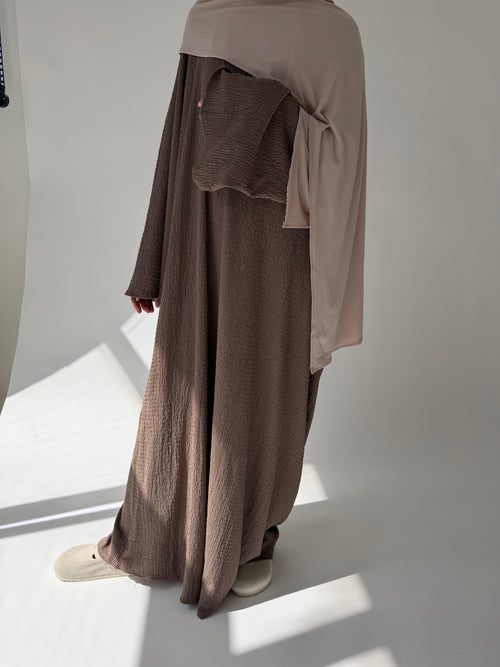 Textured Mocha Dress