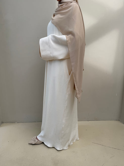 Dania Ribbed abayah: Cloud