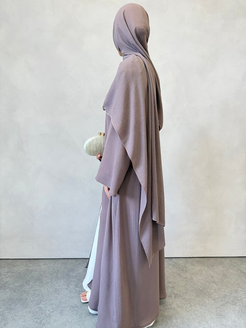 Mauve Bow abayah Set
