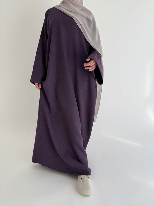 Textured purple abayah