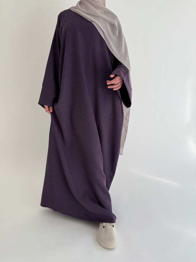 Textured purple abayah