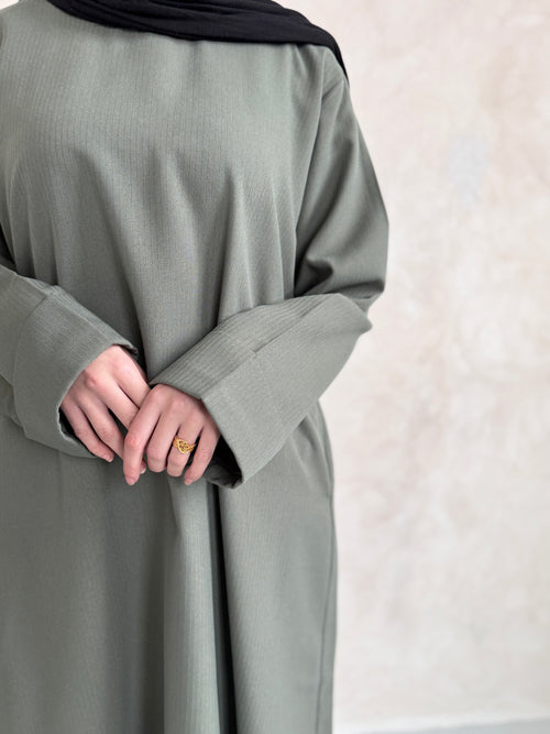 Maya Sage Pinstripe abayah