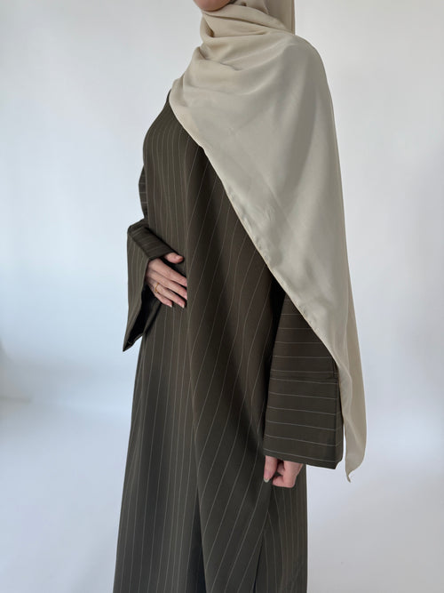 Olive Stripe abayah