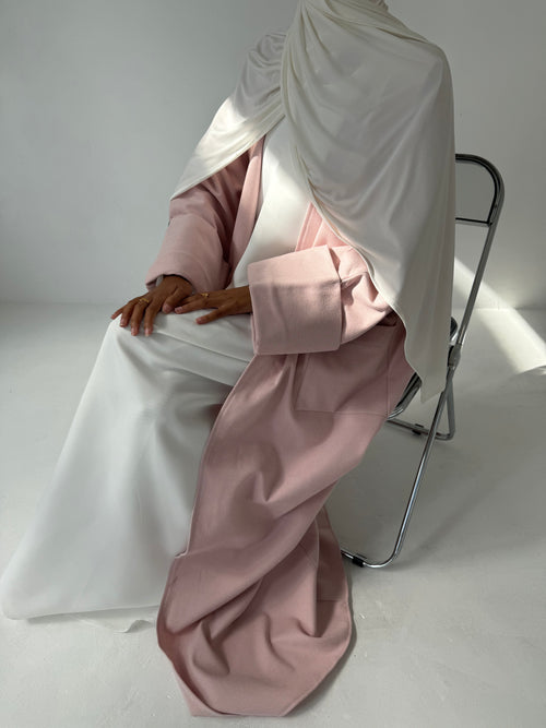 Pink Cloud Coat Abayah