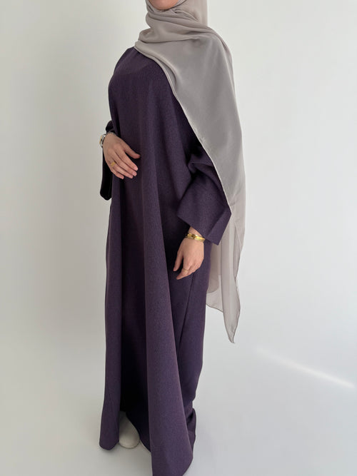 Textured purple abayah