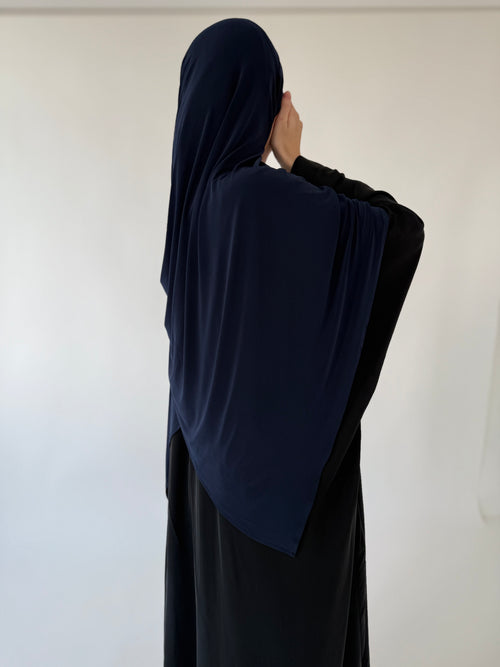 Navy Premium Jersey Hijaab