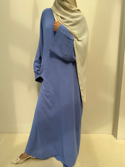 Blue Linen abayah