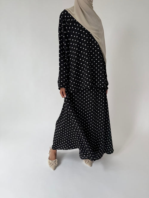 Polka dot skirt set