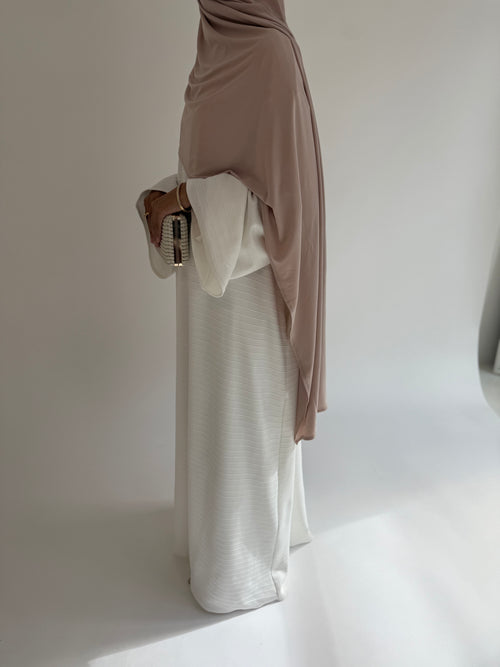 Ivory Ribbed Dress