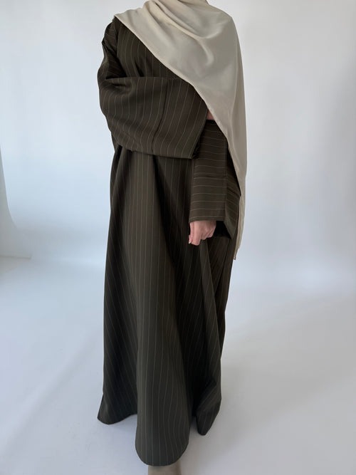 Olive Stripe abayah