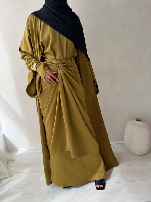 ZAHRA wrap 3-piece set: Olive