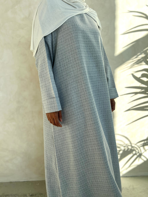 Maya Grey textured abayah