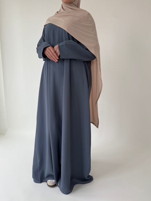 Steel Blue narrow sleeve abayah