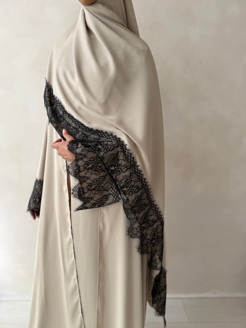 Rayaan Lace Abayah Set (3-piece Set)