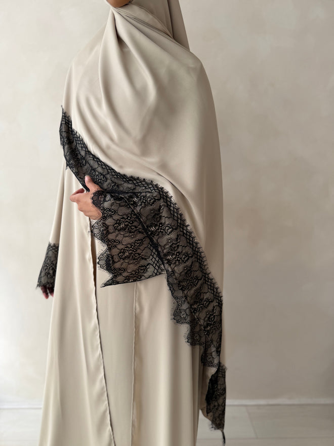 Rayaan Lace Abayah Set (3-piece Set)