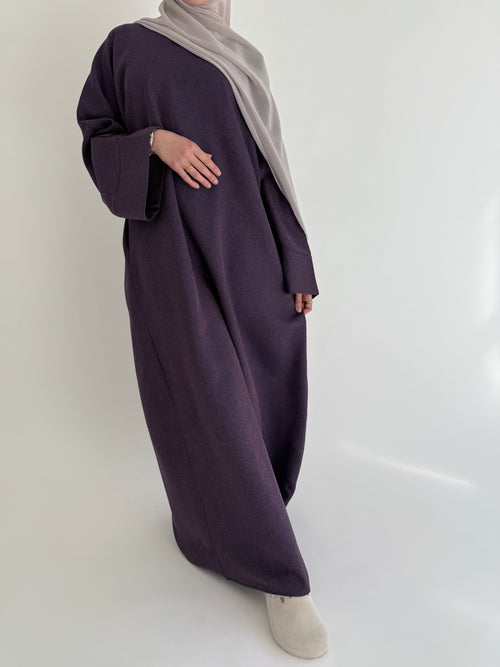 Textured purple abayah