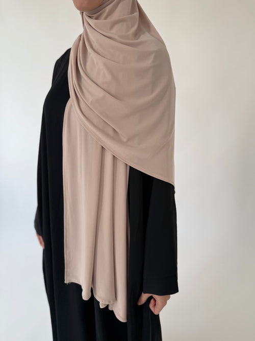 Beige Premium Jersey Hijaab