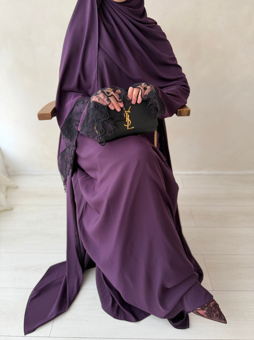 Midnight Purple Lace (3-piece Set)