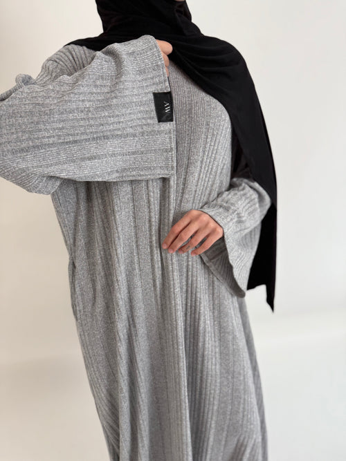 Grey marl Winter Dress ZIP