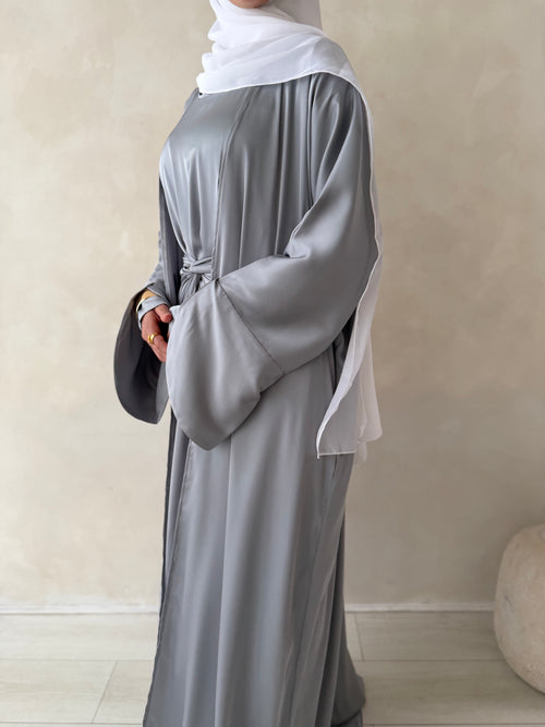 ZAHRA wrap 3-piece set: Sliver