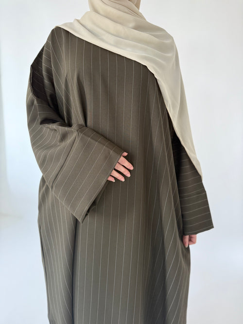 Olive Stripe abayah