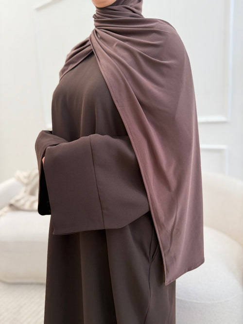 Brown Premium Jersey Hijaab