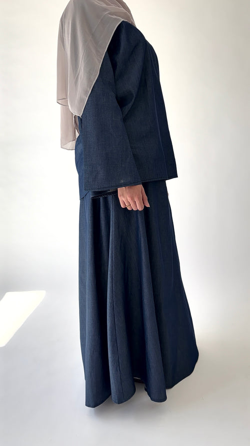 Denim co-ord skirt set