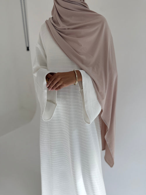 Ivory Ribbed Dress
