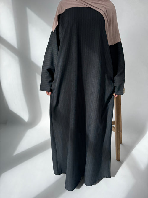 Moss pinstripe 2.0 abayah (Large)