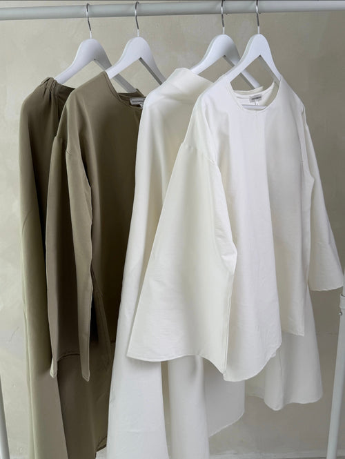 Khaki pocket skirt set