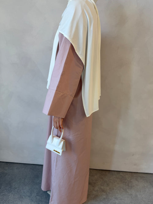 Pink Cotton abayah